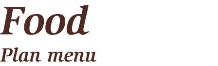 Food - Plan menu